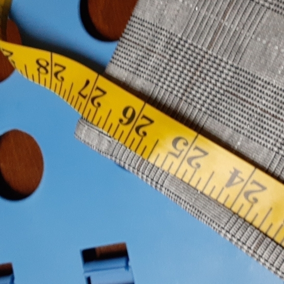 𝅺JEAN-PIERRE Klifa PARIS. Size small, black/white plaid with silver thread. - Picture 5 of 6